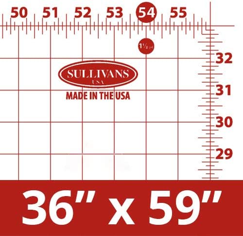 USA Cutting Mat with grid (38233), 59 inch by 36 inch, for Home Hobby Table