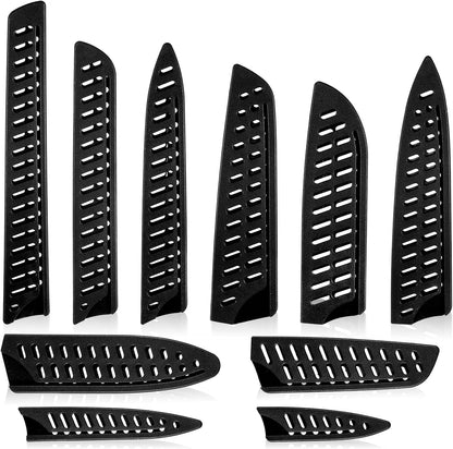 10 Pcs Universal Paring Knife Sheath Set Plastic Safety Knife Cover Sleeves Knives Edge Guard Blade Protector for 8" 7" 6" 5" 3.5" Chef Utility Paring Bread Knives