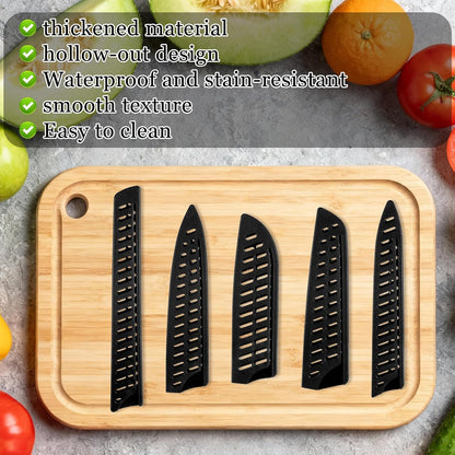 10 Pcs Universal Paring Knife Sheath Set Plastic Safety Knife Cover Sleeves Knives Edge Guard Blade Protector for 8" 7" 6" 5" 3.5" Chef Utility Paring Bread Knives