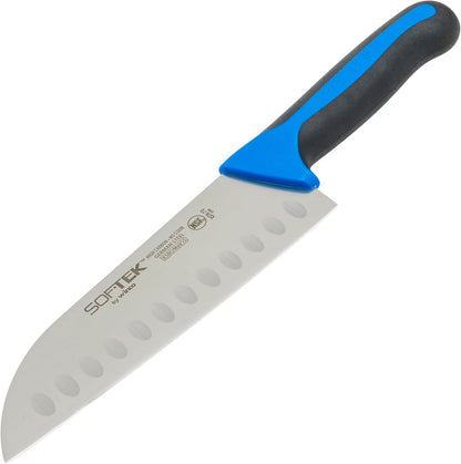 7" Silver SofTek Santoku Knife