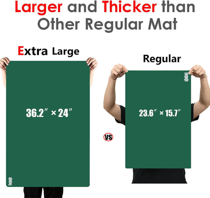 49.2" x 15.7" Large Silicone Mat for Kitchen Counter Protector, Cuttable | Silicon Countertop Protector Mat Heat Resistant Mats for Countertop, Cut to Fit Placemat Ship Roll , Black