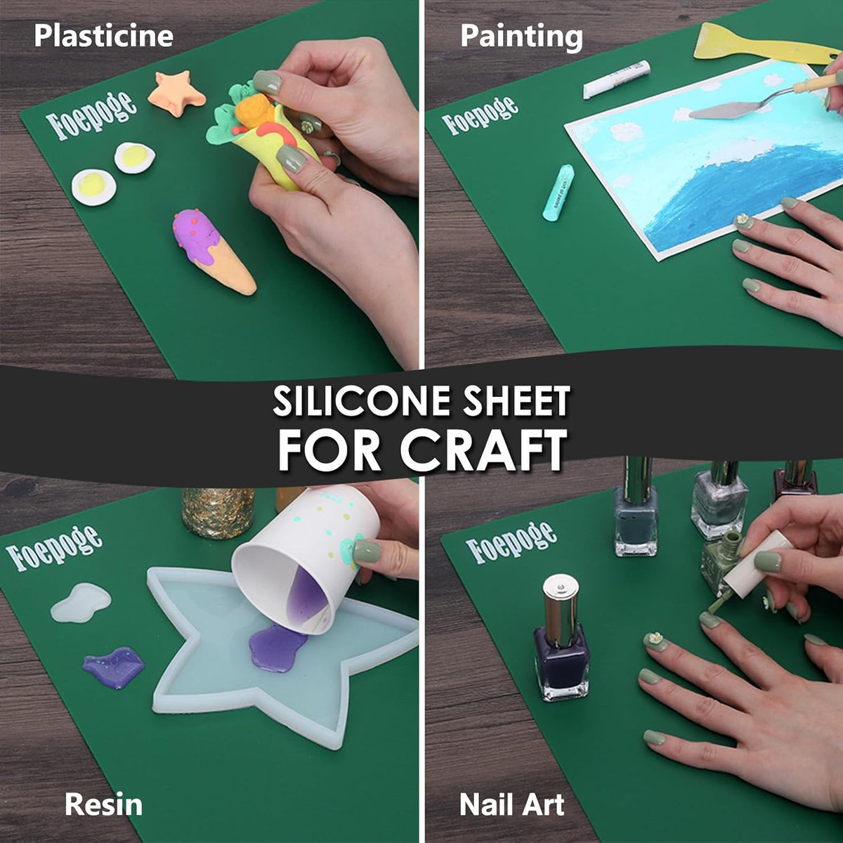 49.2" x 15.7" Large Silicone Mat for Kitchen Counter Protector, Cuttable | Silicon Countertop Protector Mat Heat Resistant Mats for Countertop, Cut to Fit Placemat Ship Roll , Black