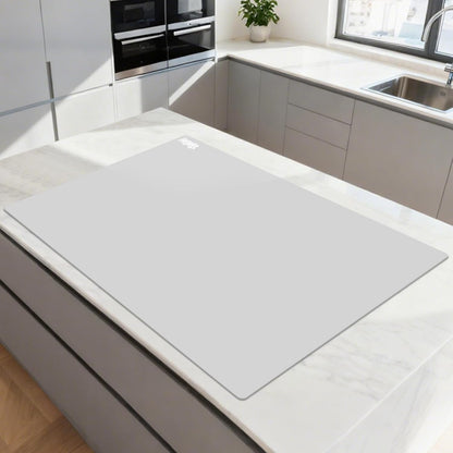 49.2" x 15.7" Large Silicone Mat for Kitchen Counter Protector, Cuttable | Silicon Countertop Protector Mat Heat Resistant Mats for Countertop, Cut to Fit Placemat Ship Roll , Black