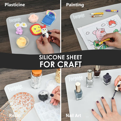 49.2" x 15.7" Large Silicone Mat for Kitchen Counter Protector, Cuttable | Silicon Countertop Protector Mat Heat Resistant Mats for Countertop, Cut to Fit Placemat Ship Roll , Black