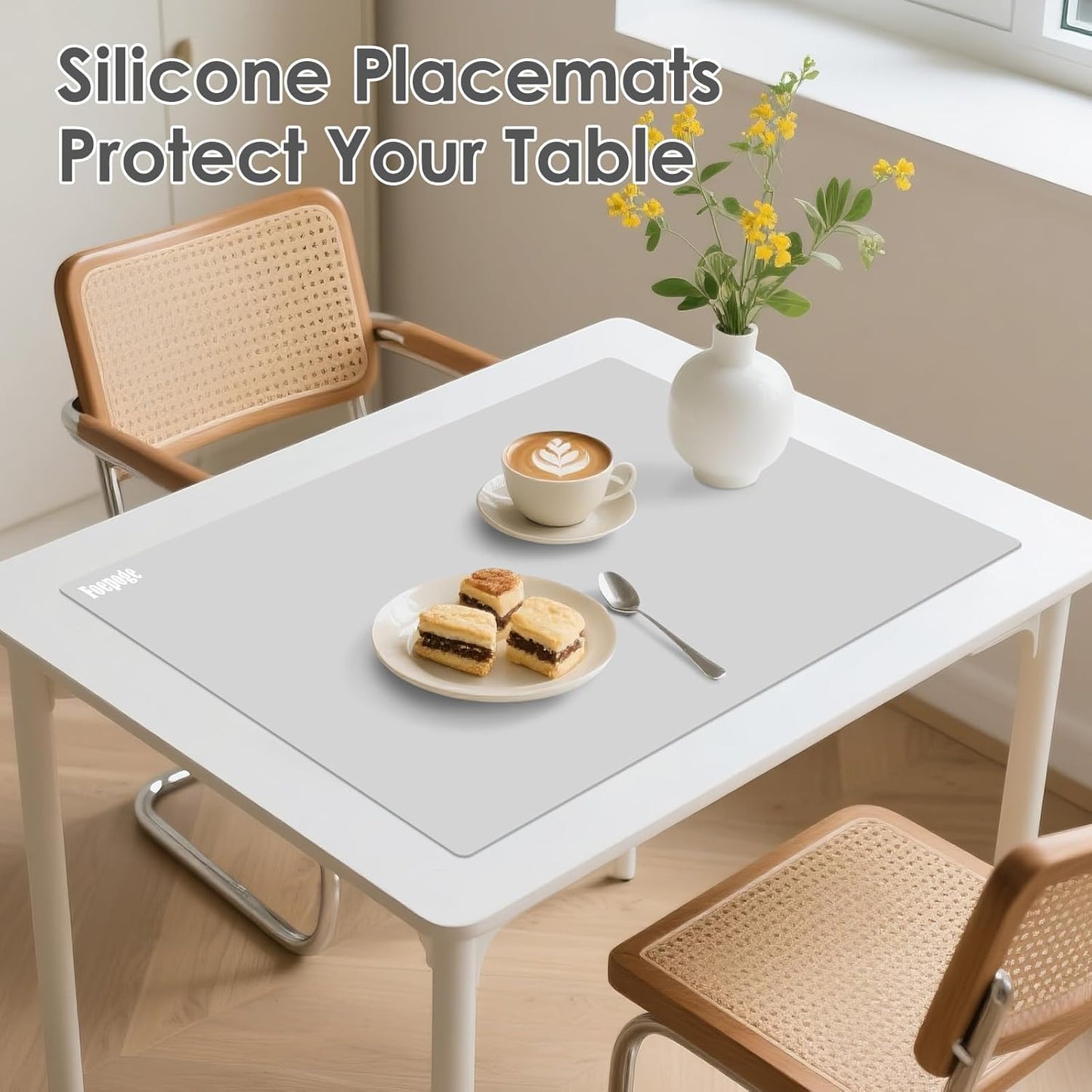 49.2" x 15.7" Large Silicone Mat for Kitchen Counter Protector, Cuttable | Silicon Countertop Protector Mat Heat Resistant Mats for Countertop, Cut to Fit Placemat Ship Roll , Black