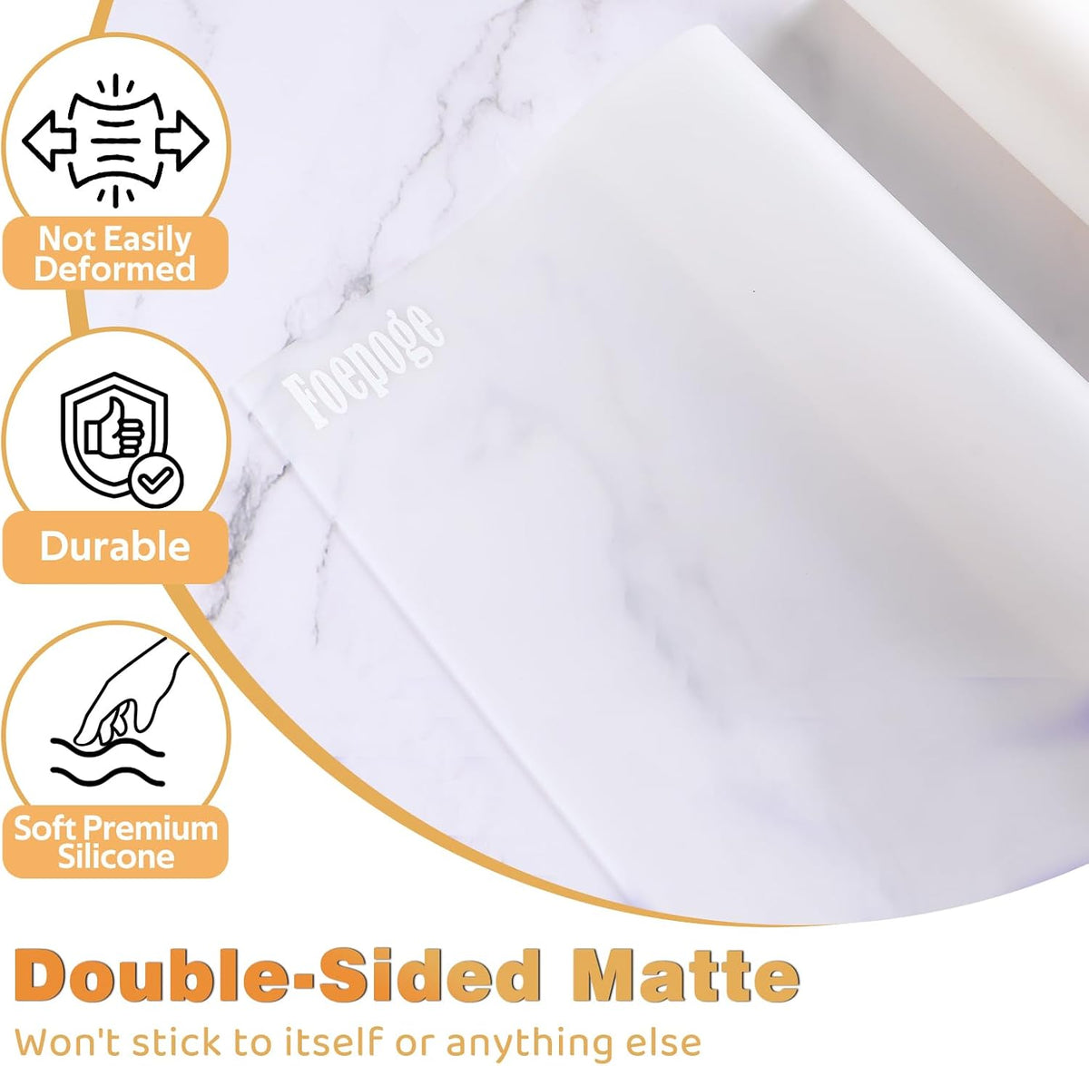 49.2" x 15.7" Large Silicone Mat for Kitchen Counter Protector, Cuttable | Silicon Countertop Protector Mat Heat Resistant Mats for Countertop, Cut to Fit Placemat Ship Roll , Black