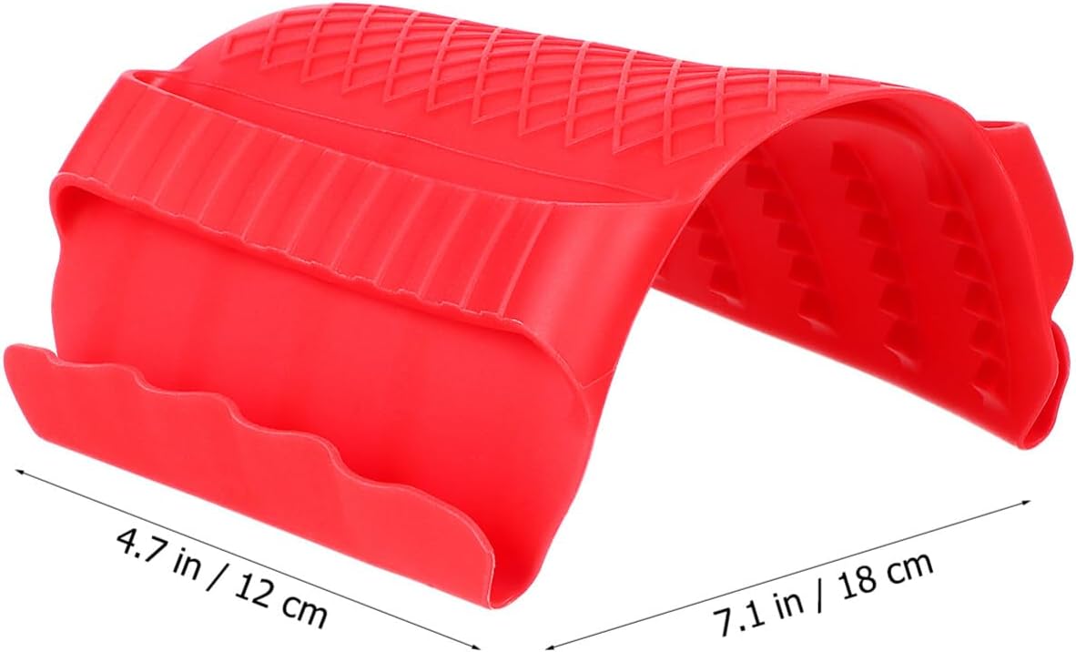 Mini Oven Gloves 2Pcs Silicone Finger Guards Cooking Pinch Mitts Potholder Heat Resistant Non-Slip for Kitchen Cooking Cutting Baking