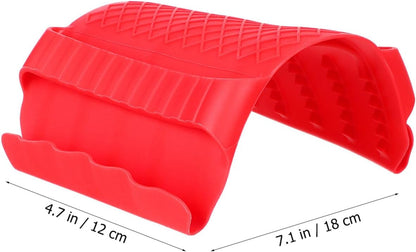 Mini Oven Gloves 2Pcs Silicone Finger Guards Cooking Pinch Mitts Potholder Heat Resistant Non-Slip for Kitchen Cooking Cutting Baking
