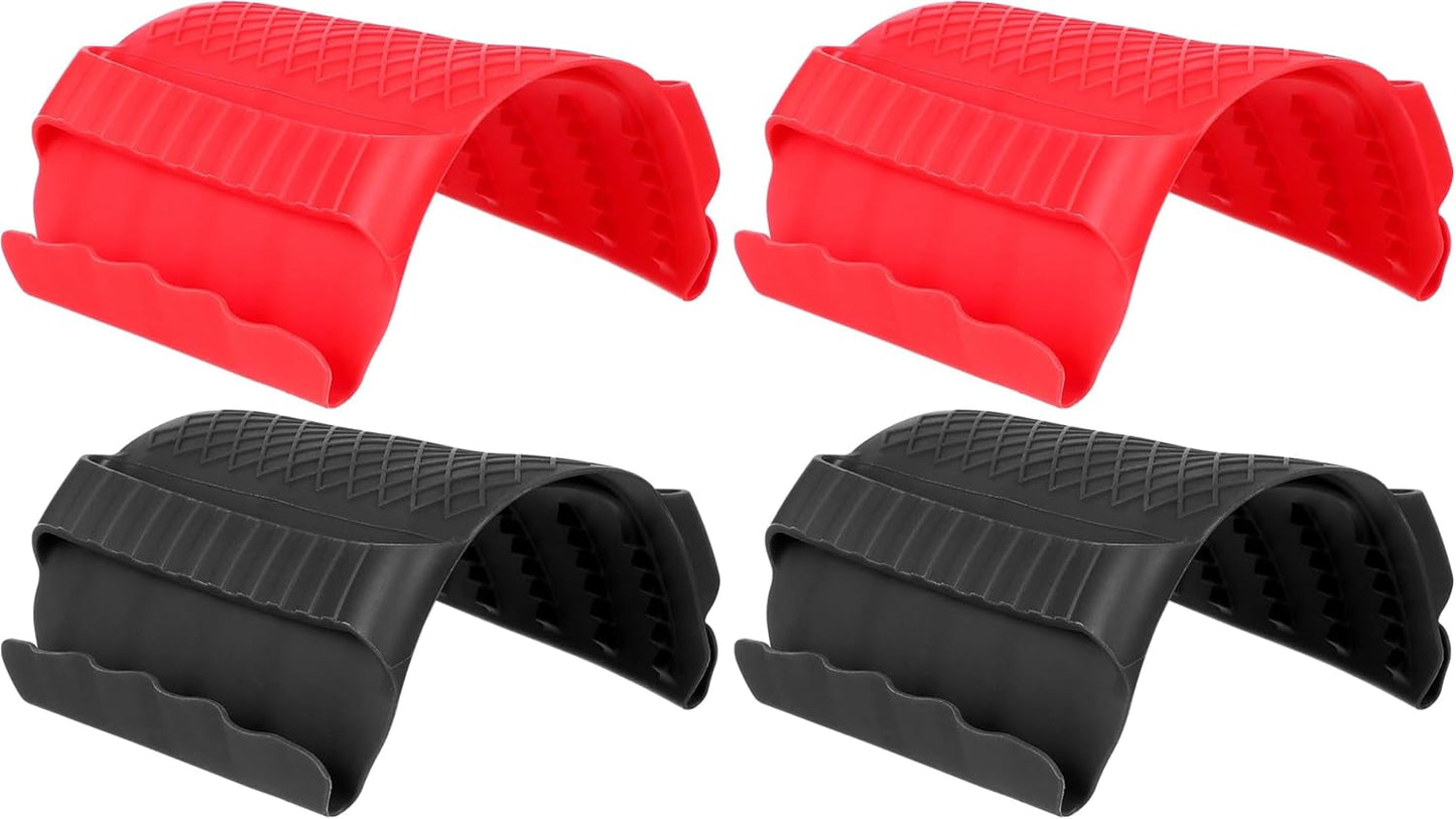 Mini Oven Gloves 2Pcs Silicone Finger Guards Cooking Pinch Mitts Potholder Heat Resistant Non-Slip for Kitchen Cooking Cutting Baking