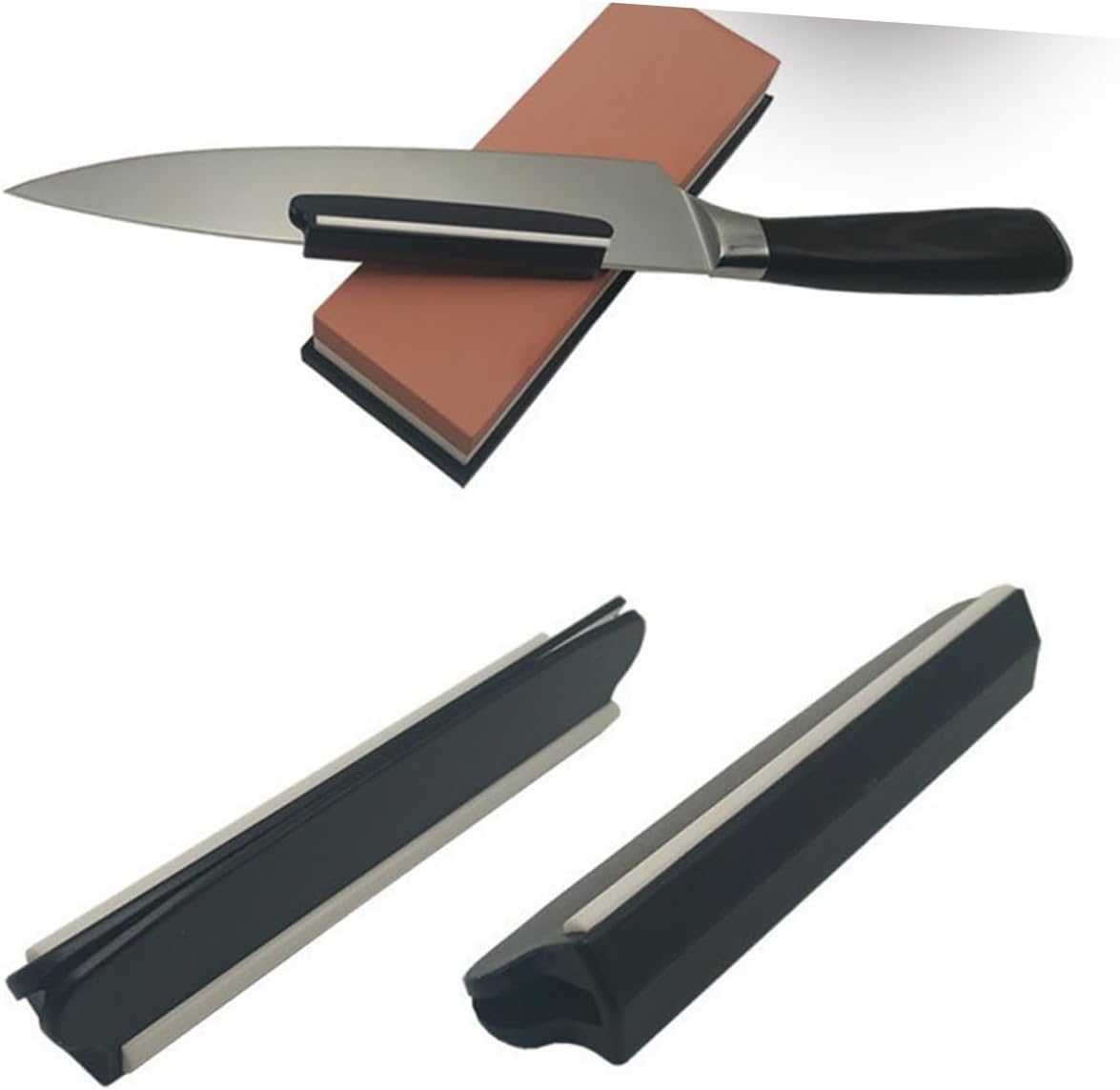 Knife Sharpening Angle Guide Sharpening Guide with Protective Inserts Fixed Angle Grinding Tool for Whetstone Grindstone Home Kitchen Sharpening