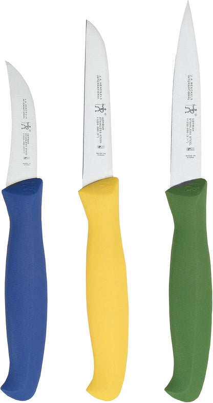 J.A. International 3-pc Paring Knife Set - Multi-Colored