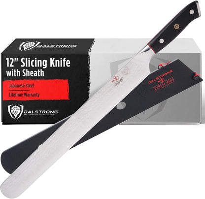Carving Set — Slicing Knife & Meat Fork — AUS-10V Japanese Steel, 62+ HRC — For Holiday Roast Carving, BBQ Brisket & Whole-Bird Service — G10 Handles, Sheaths, Shogun ELITE, customer support