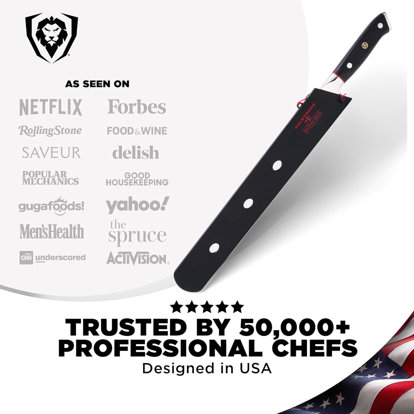 Carving Set — Slicing Knife & Meat Fork — AUS-10V Japanese Steel, 62+ HRC — For Holiday Roast Carving, BBQ Brisket & Whole-Bird Service — G10 Handles, Sheaths, Shogun ELITE, customer support