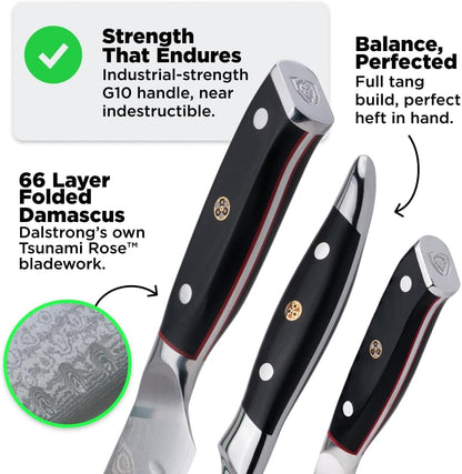 Carving Set — Slicing Knife & Meat Fork — AUS-10V Japanese Steel, 62+ HRC — For Holiday Roast Carving, BBQ Brisket & Whole-Bird Service — G10 Handles, Sheaths, Shogun ELITE, customer support