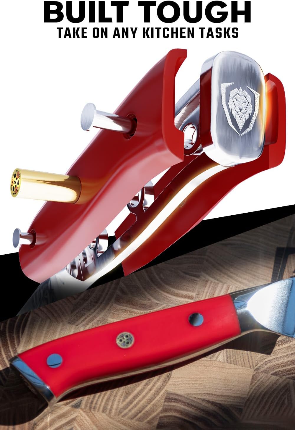 Carving Set — Slicing Knife & Meat Fork — AUS-10V Japanese Steel, 62+ HRC — For Holiday Roast Carving, BBQ Brisket & Whole-Bird Service — G10 Handles, Sheaths, Shogun ELITE, customer support