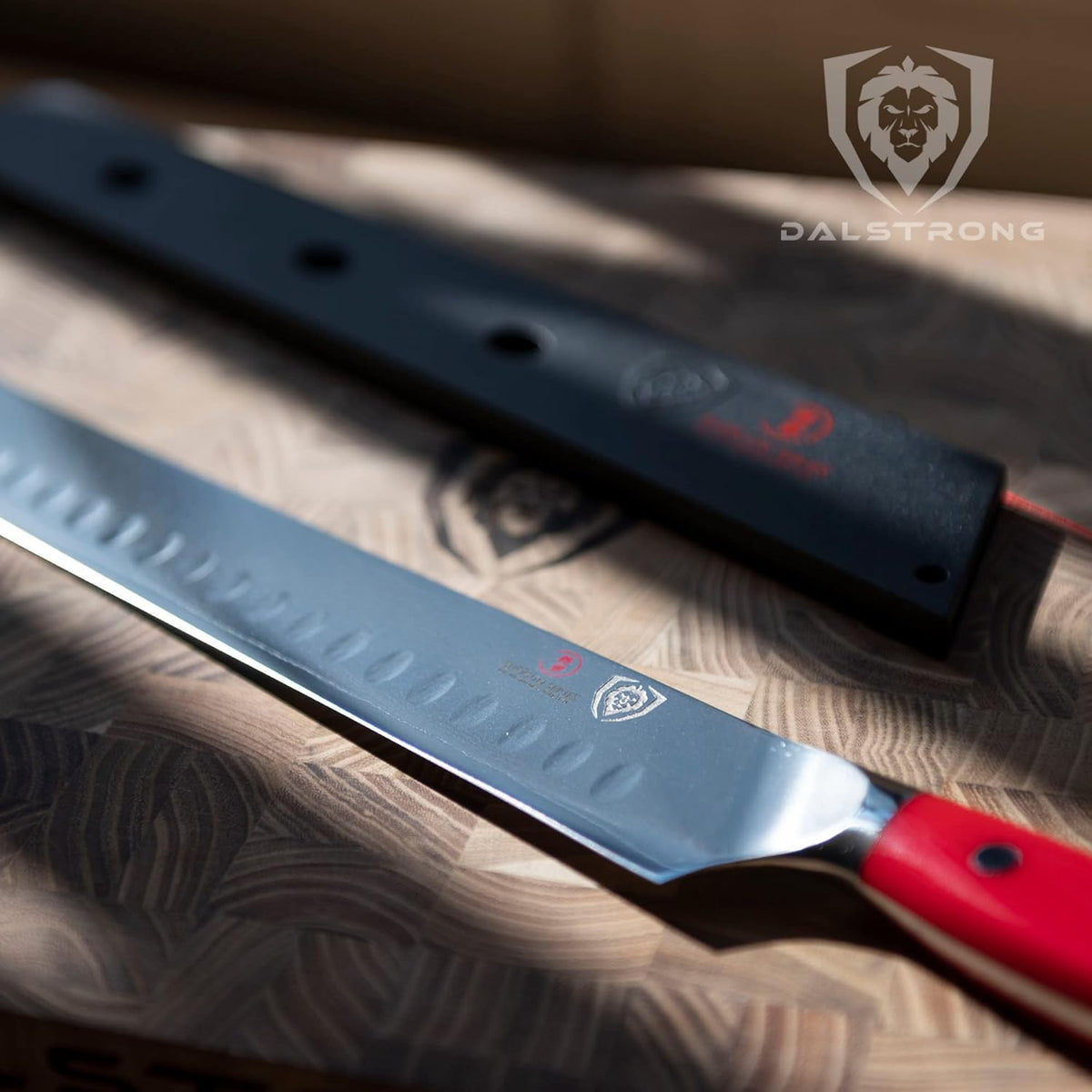 Carving Set — Slicing Knife & Meat Fork — AUS-10V Japanese Steel, 62+ HRC — For Holiday Roast Carving, BBQ Brisket & Whole-Bird Service — G10 Handles, Sheaths, Shogun ELITE, customer support