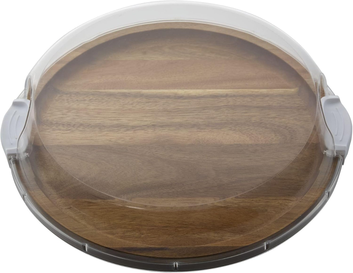 Build-a-Board Cutting Board with Single Compartment and Clear Locking Lid for Charcuterie, Snacks, and More, Bamboo