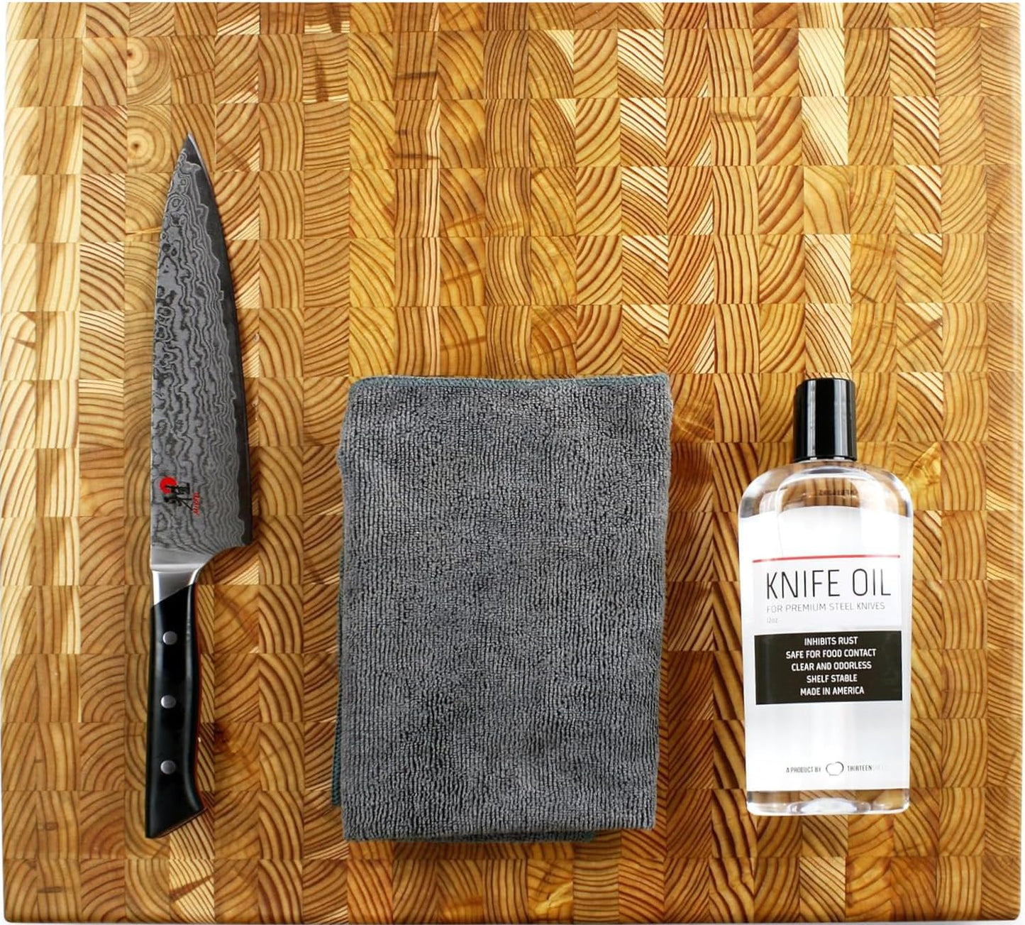 Knife and Honing Oil 12oz - Food Safe, Protects Carbon Steel Knives, Sharpening Stone Ready, Made for Chefs