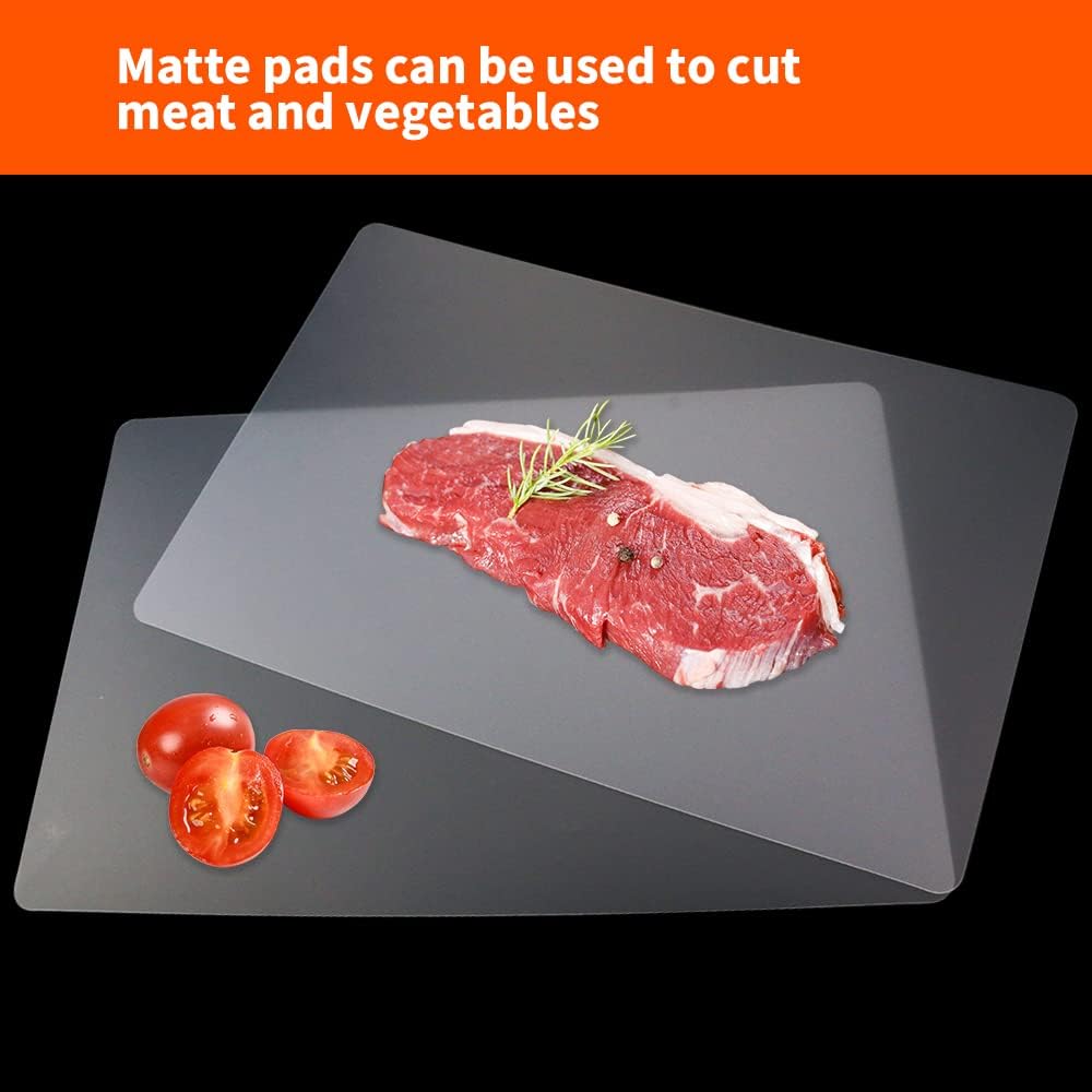 15 Pack Plastic Cutting Mats, Frosted Clear Flexible Kitchen Cutting Board, Plastic Placemats Table Mats, 17 x 11 Inches