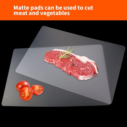 15 Pack Plastic Cutting Mats, Frosted Clear Flexible Kitchen Cutting Board, Plastic Placemats Table Mats, 17 x 11 Inches