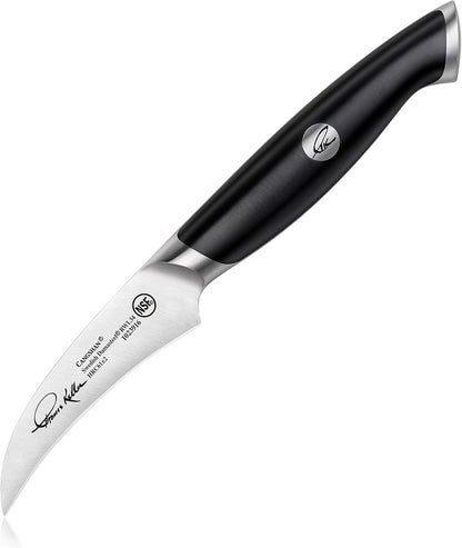 Cangshan Thomas Keller Signature Collection Swedish Powder Steel Forged, 2.75-Inch Peeling Knife, Black