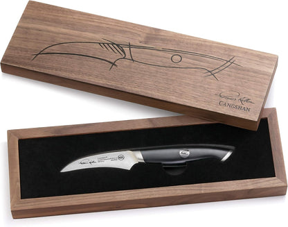 Cangshan Thomas Keller Signature Collection Swedish Powder Steel Forged, 2.75-Inch Peeling Knife, Black