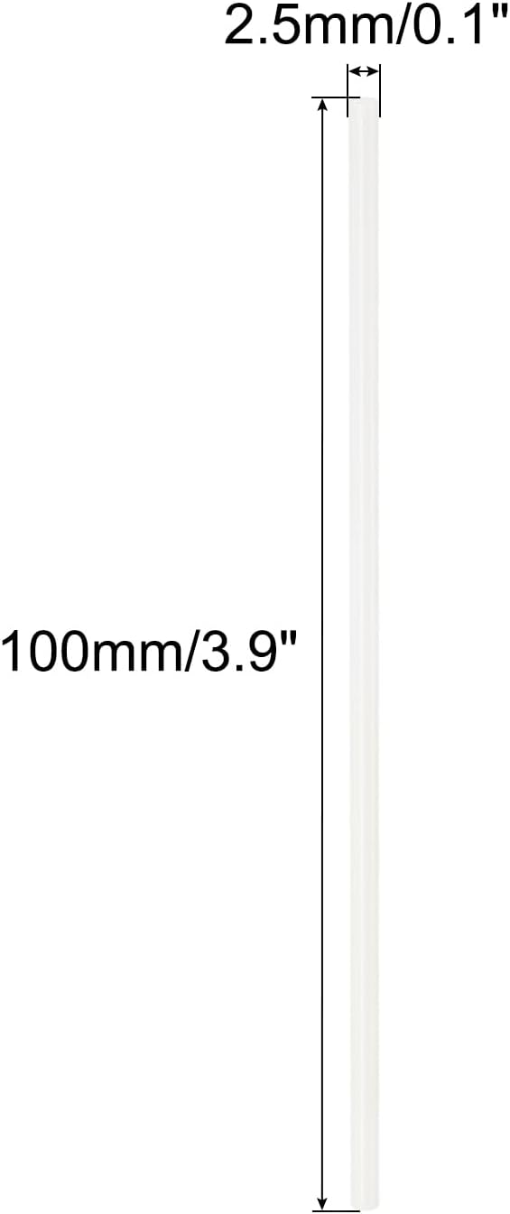 Alumina Ceramic Rod Solid Cylinder Whetstone 4mmx100mm Sharpening for Knives Scissors, Cream