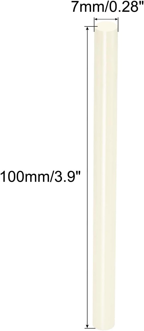 Alumina Ceramic Rod Solid Cylinder Whetstone 4mmx100mm Sharpening for Knives Scissors, Cream