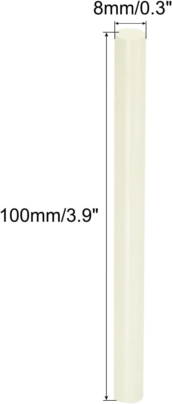 Alumina Ceramic Rod Solid Cylinder Whetstone 4mmx100mm Sharpening for Knives Scissors, Cream