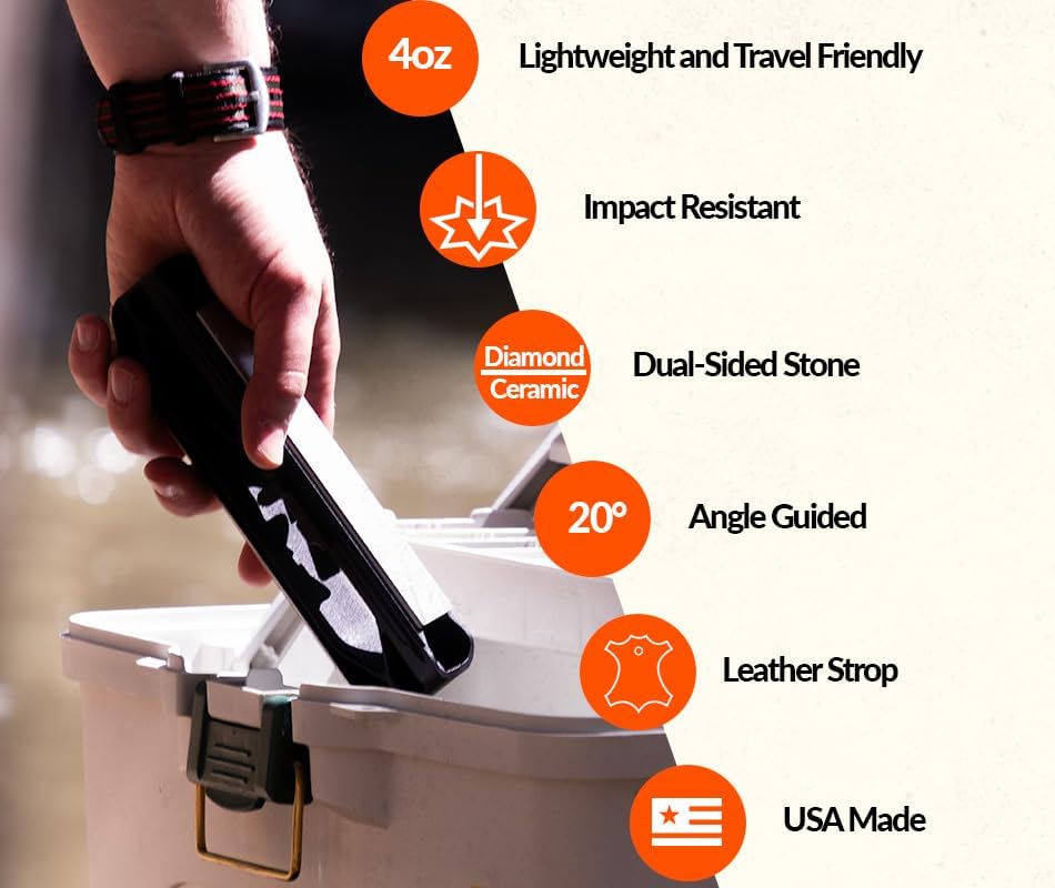 Venture WE20 Hand Held Angle Guided Knife Sharpener | Portable