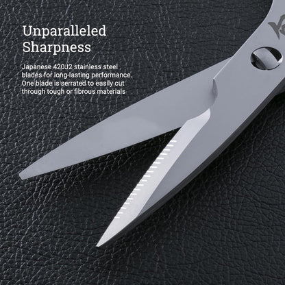 Kitchen Shears, 22.6 cm, Heavy Duty Cooking Scissors, Durable 420J2 Stainless Steel, Detachable Blades for Easy Cleaning, Multi Purpose Kitchen Shears for Professional and Home Chefs