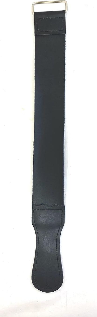 Leather Strop 2" x 18" – Genuine Cowhide Razor Strop for Straight Razor, Knives, Chisels – Double-Sided Barber Strop for Sharpening & Honing – Premium Quality, Black