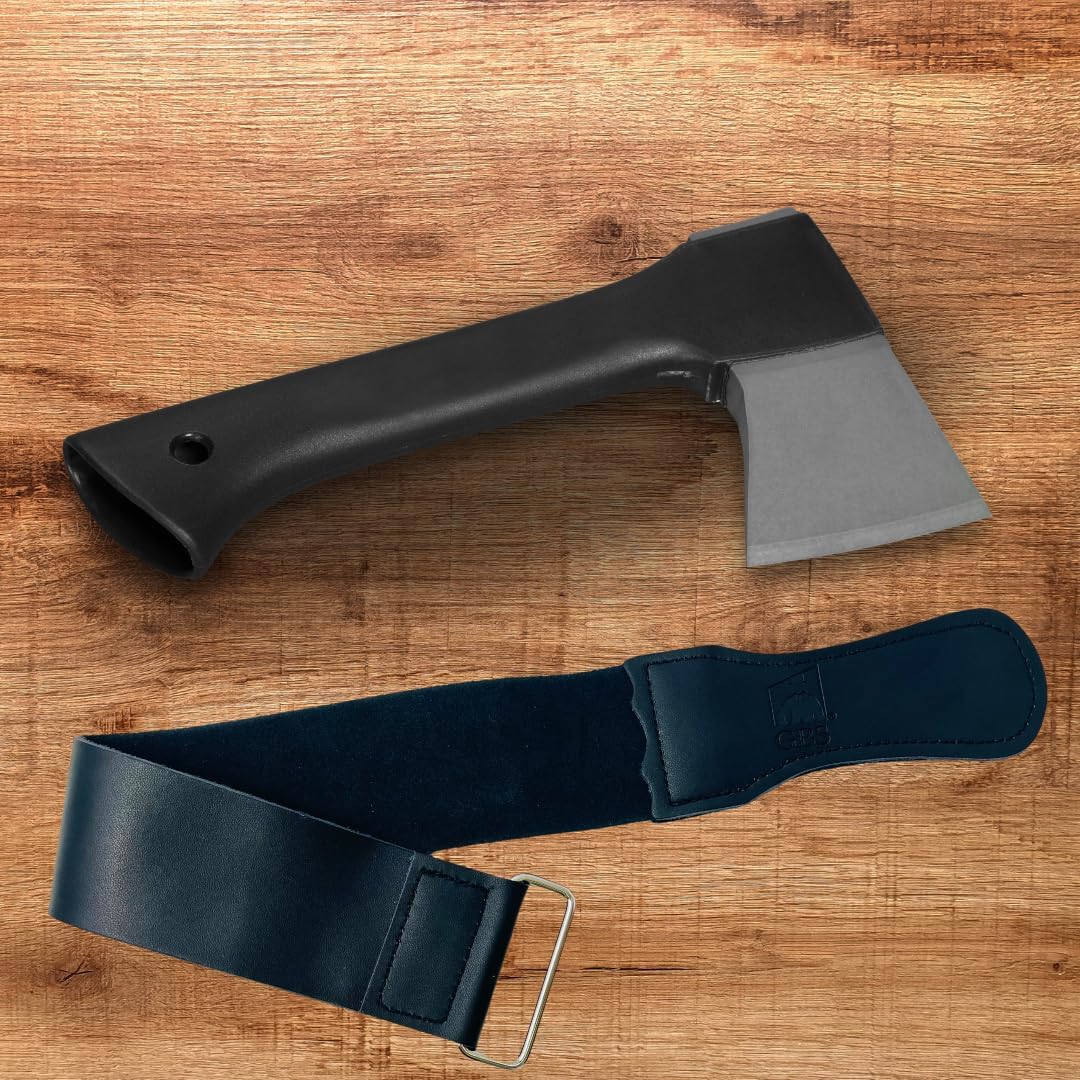Leather Strop 2" x 18" – Genuine Cowhide Razor Strop for Straight Razor, Knives, Chisels – Double-Sided Barber Strop for Sharpening & Honing – Premium Quality, Black