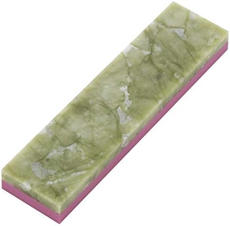 Mini Knife Sharpening Whetstone 2 in 1 3000/10000 Grit Dual Grit 2 Side Combination Polishing Waterstone Blade Sharpener Grindstone Sharpening Stone for Kitchen (light green)