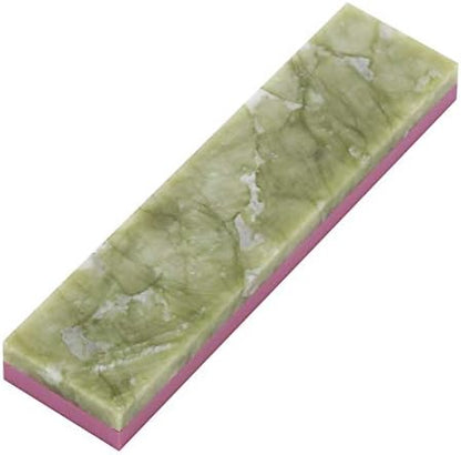 Mini Knife Sharpening Whetstone 2 in 1 3000/10000 Grit Dual Grit 2 Side Combination Polishing Waterstone Blade Sharpener Grindstone Sharpening Stone for Kitchen (light green)