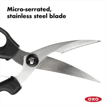 Good Grips Spring-Loaded Poultry Shears, Black