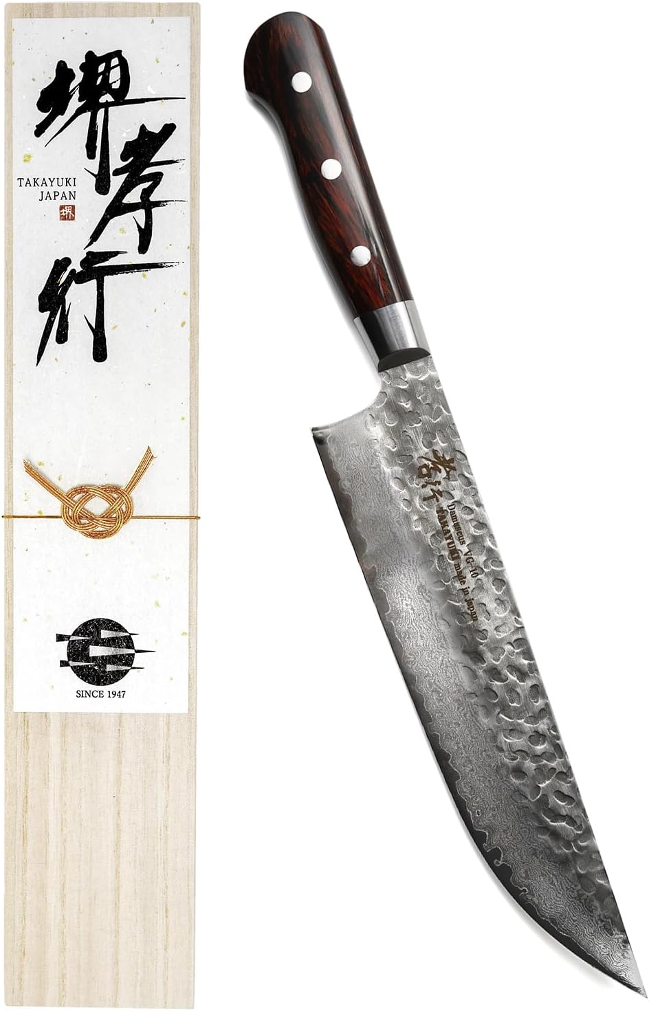 Sakai Takayuki 【The knife brand favored by Japanese chefs】 Damascus Sushi Sashimi Yanagiba Japanese 10.5 inch (MPN DY270)