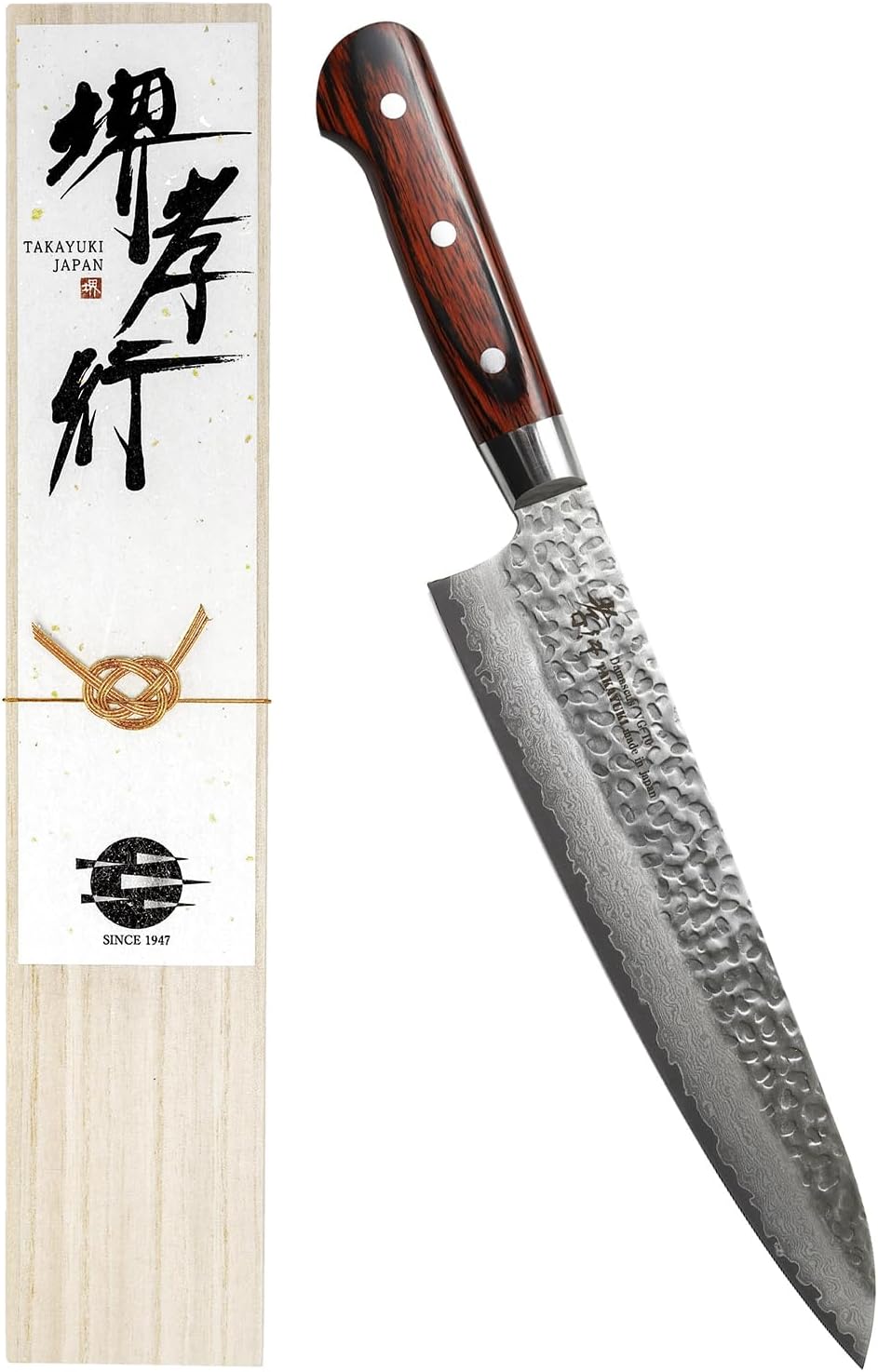 Sakai Takayuki 【The knife brand favored by Japanese chefs】 Damascus Sushi Sashimi Yanagiba Japanese 10.5 inch (MPN DY270)