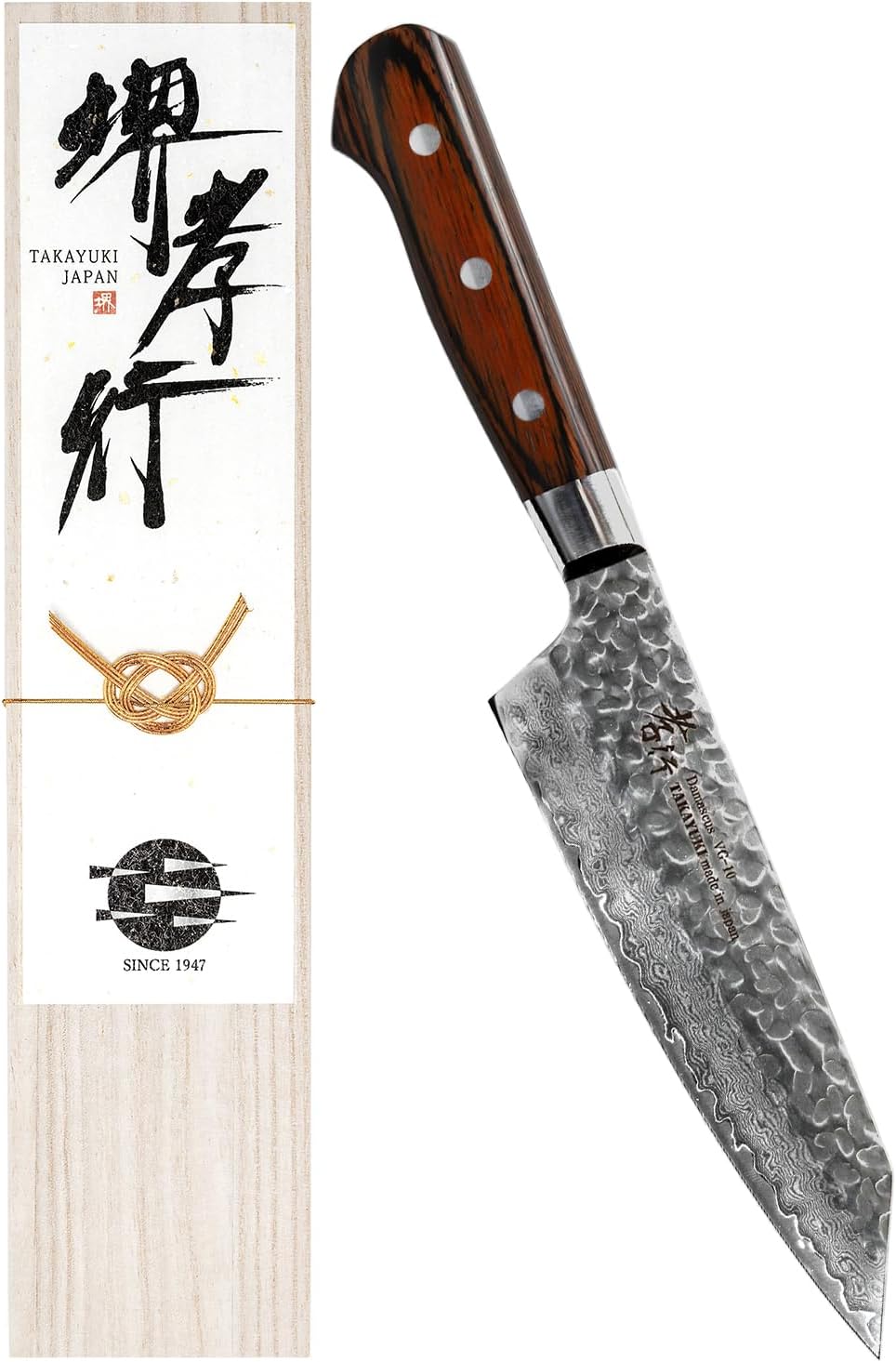 Sakai Takayuki 【The knife brand favored by Japanese chefs】 Damascus Sushi Sashimi Yanagiba Japanese 10.5 inch (MPN DY270)