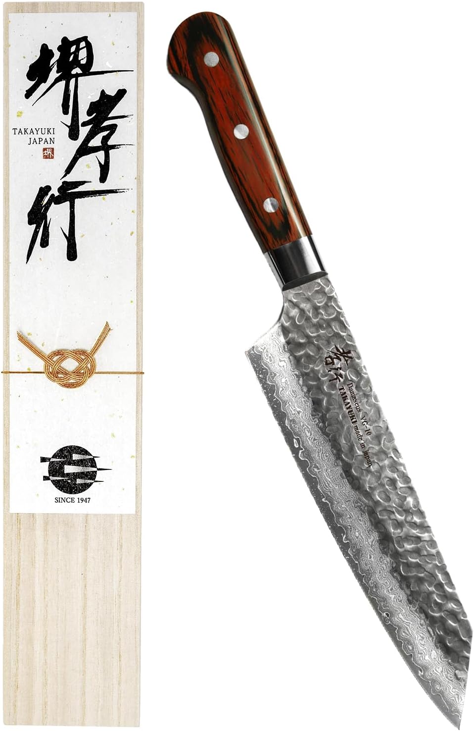 Sakai Takayuki 【The knife brand favored by Japanese chefs】 Damascus Sushi Sashimi Yanagiba Japanese 10.5 inch (MPN DY270)