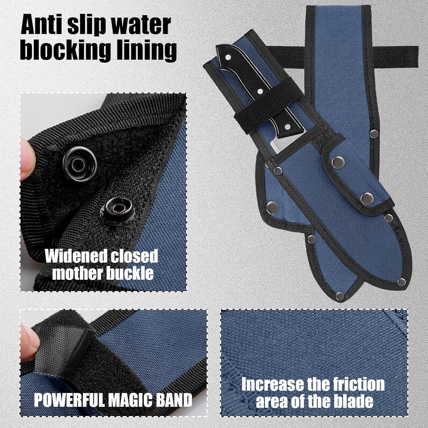 Universal Knife Sheath,Oxford Chef Knife Sheaths for Fixed Blade Knives | Knife Scabbard Cover, Shop Knife Sheath Knives Sleeves Case Edge Guards Blade Protectors for Outdoor