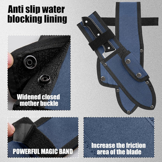 Universal Knife Sheath,Oxford Chef Knife Sheaths for Fixed Blade Knives | Knife Scabbard Cover, Shop Knife Sheath Knives Sleeves Case Edge Guards Blade Protectors for Outdoor