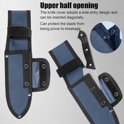 Universal Knife Sheath,Oxford Chef Knife Sheaths for Fixed Blade Knives | Knife Scabbard Cover, Shop Knife Sheath Knives Sleeves Case Edge Guards Blade Protectors for Outdoor