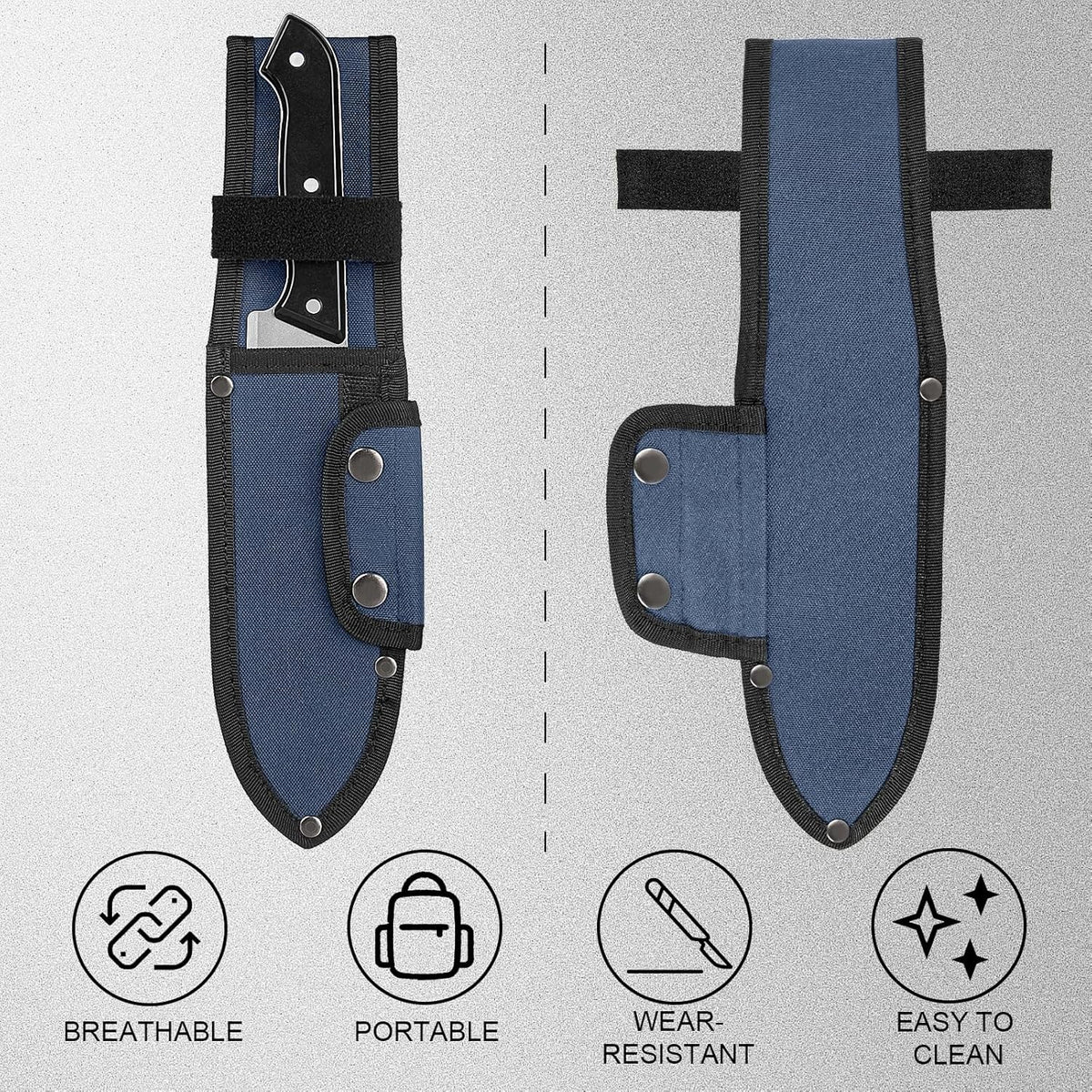 Universal Knife Sheath,Oxford Chef Knife Sheaths for Fixed Blade Knives | Knife Scabbard Cover, Shop Knife Sheath Knives Sleeves Case Edge Guards Blade Protectors for Outdoor