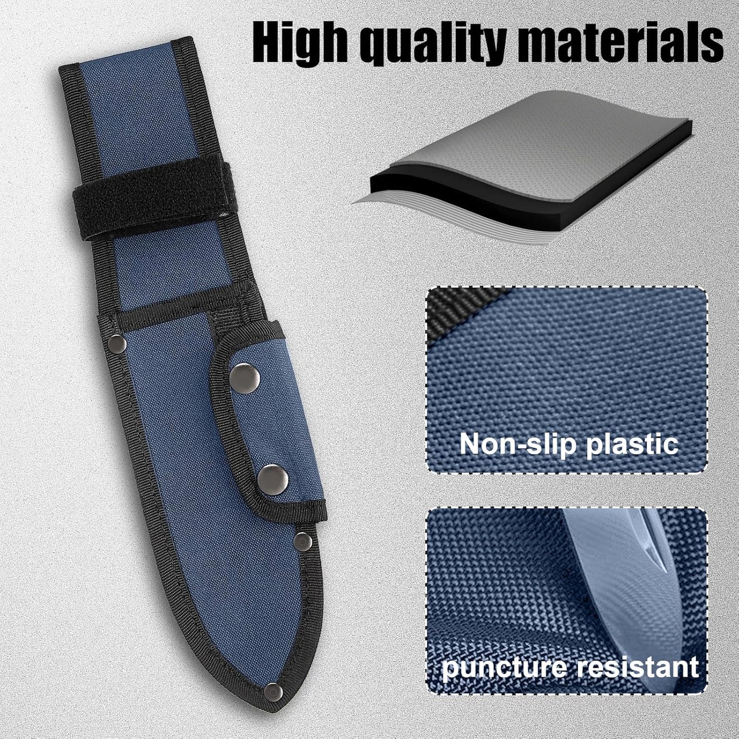 Universal Knife Sheath,Oxford Chef Knife Sheaths for Fixed Blade Knives | Knife Scabbard Cover, Shop Knife Sheath Knives Sleeves Case Edge Guards Blade Protectors for Outdoor