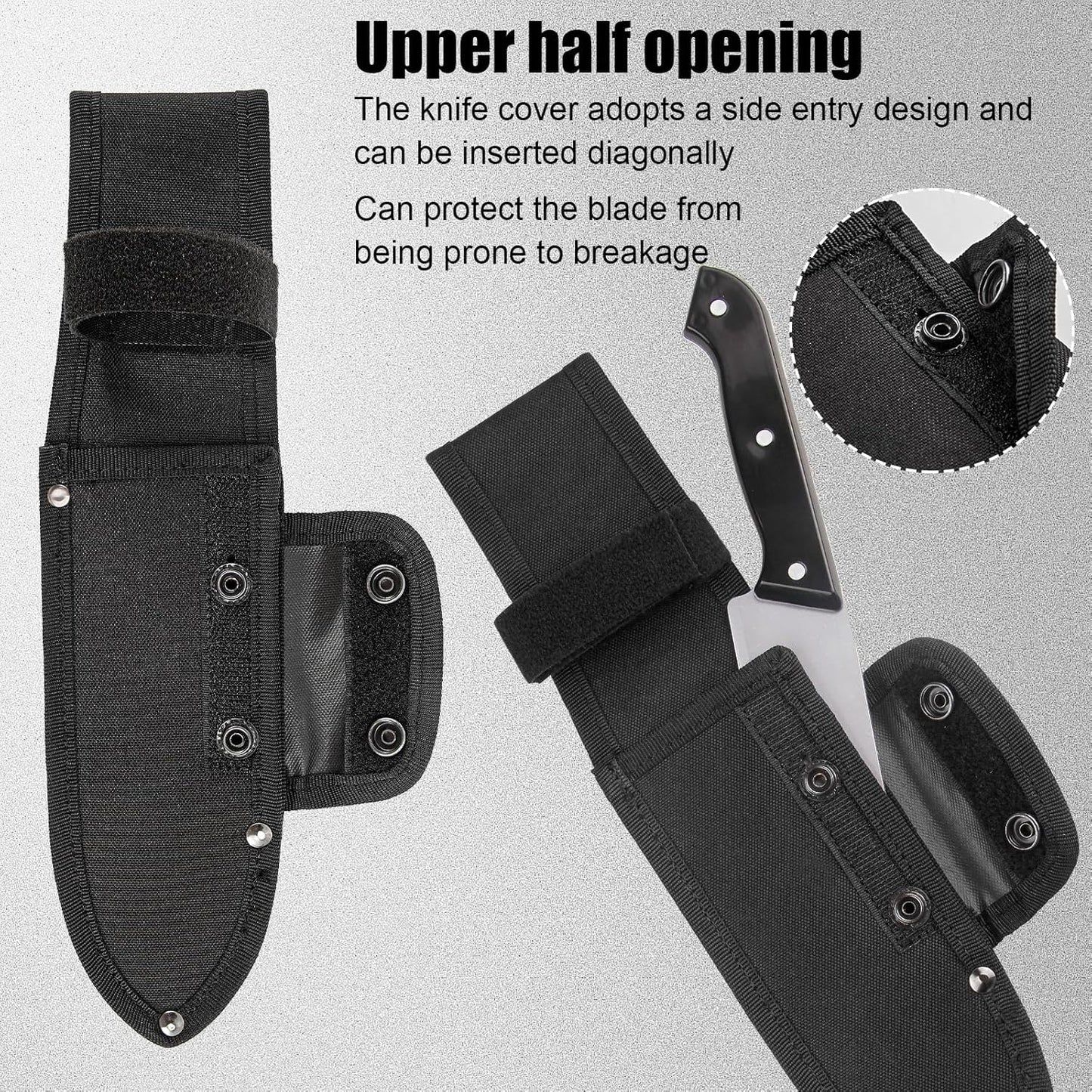 Universal Knife Sheath,Oxford Chef Knife Sheaths for Fixed Blade Knives | Knife Scabbard Cover, Shop Knife Sheath Knives Sleeves Case Edge Guards Blade Protectors for Outdoor