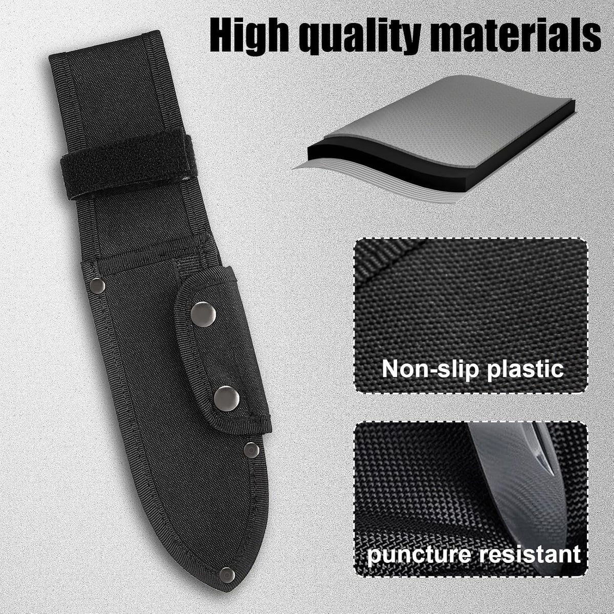 Universal Knife Sheath,Oxford Chef Knife Sheaths for Fixed Blade Knives | Knife Scabbard Cover, Shop Knife Sheath Knives Sleeves Case Edge Guards Blade Protectors for Outdoor