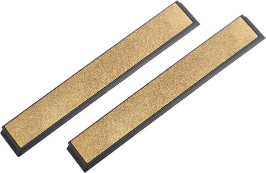 Diamond Sharpening Stone, 6" x 0.8" (150mm x 20mm) 80 Grits Titanium Coated Whetstone Sharpener Grinding Plate Hand Tool 2pcs