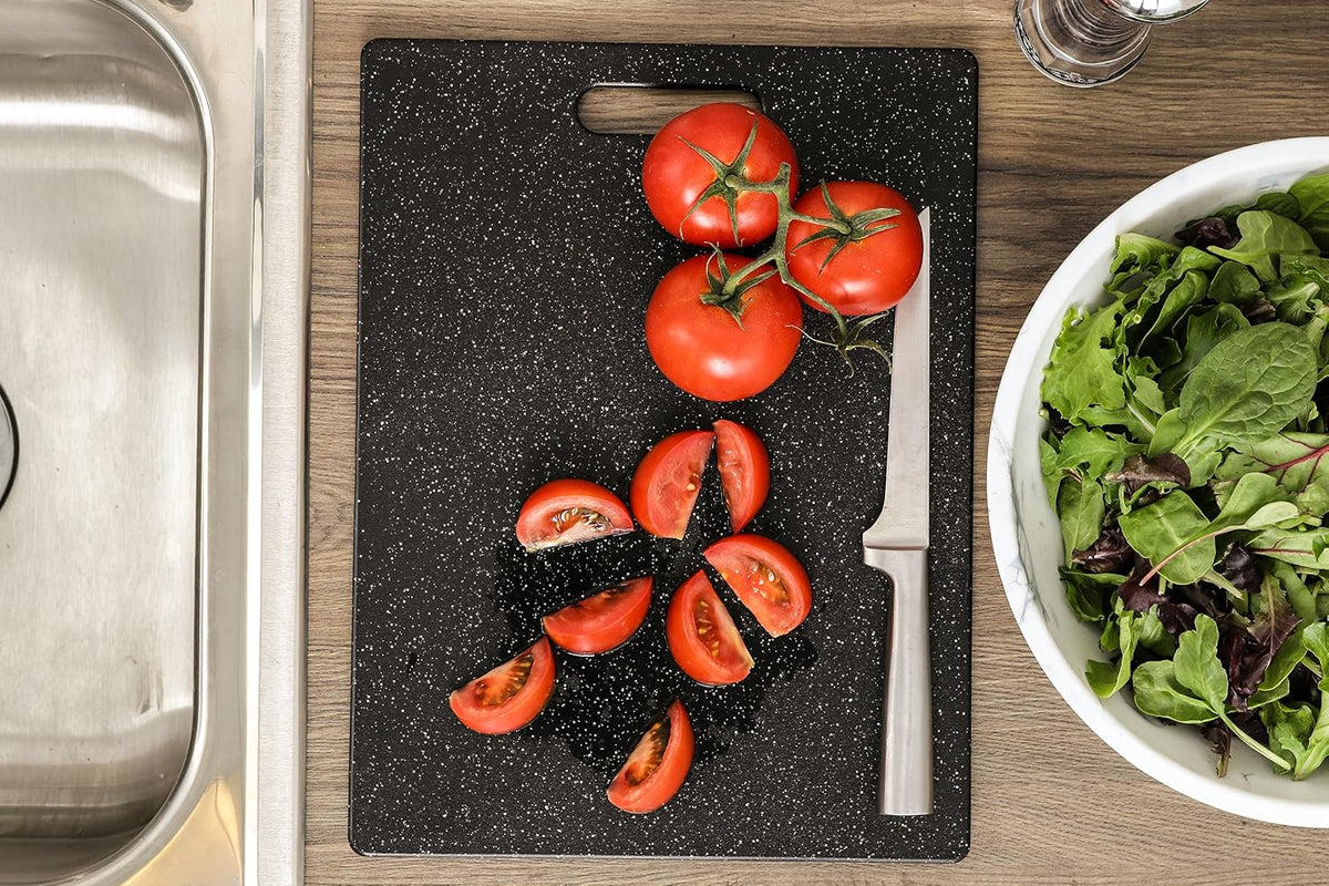 Superboard Pastry Board and Cutting Boards, Set of Two, Midnight Granite Color