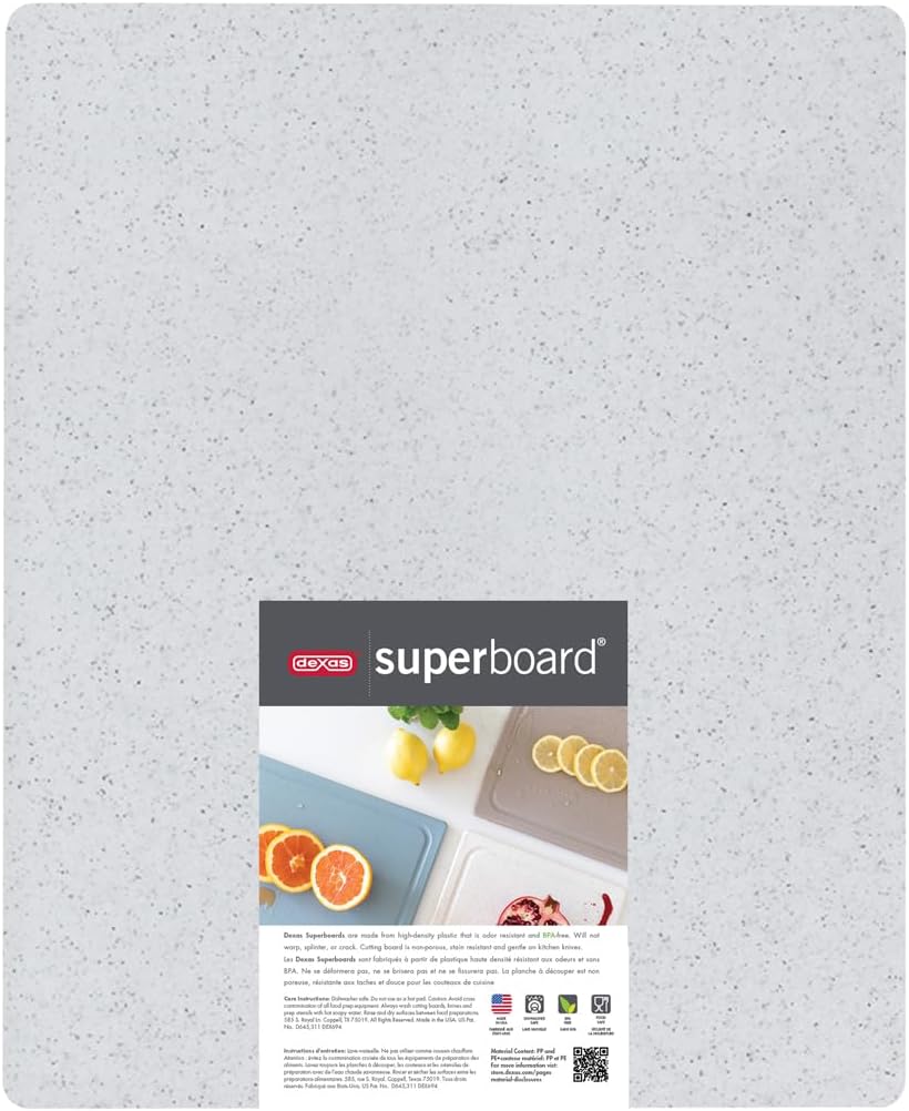 Superboard Pastry Board and Cutting Boards, Set of Two, Midnight Granite Color